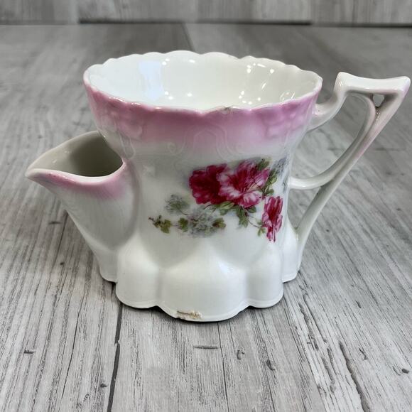 Vintage Floral Pink Lily Pitcher Shaving Mug - Picture 1 of 10